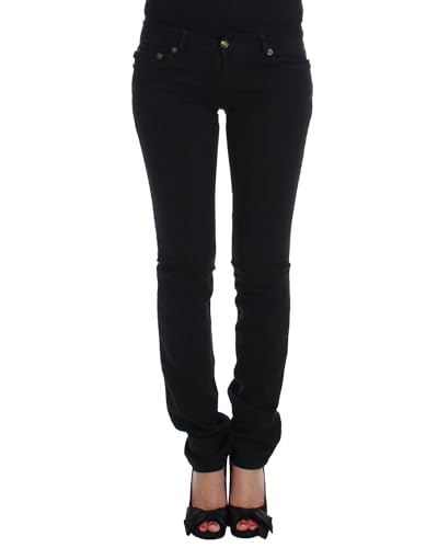 Jean slim en coton noir Cavalli la perfection des finitions