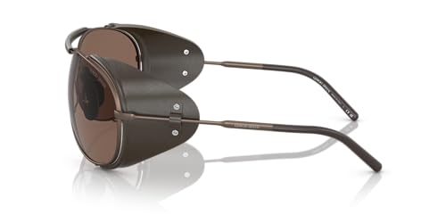 GIORGIO ARMANI Man Sunglasses Matte Black Frame, Dark Grey Lenses, 69MM2