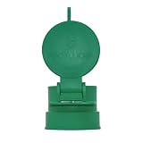 Enviro Design Products Footloose 4' Sewer Cap for RV Sites/Campgrounds | Odorless, Self-Closing, Easy to Install & Use | Female, Green, Polypropylene