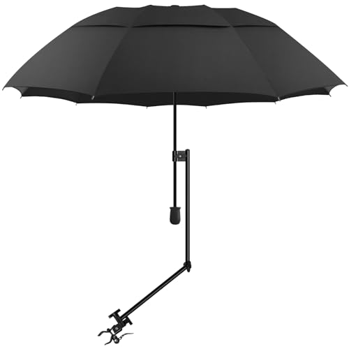 Image of UPF 50+ Beach Umbrella with Adjustable Universal Clamp