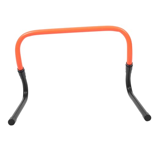 BESPORTBLE Djustable Soccer Hurdles for Boys and Girls 2-Stage Height Plastic Agility Hurdle Orange and Black Single Piece