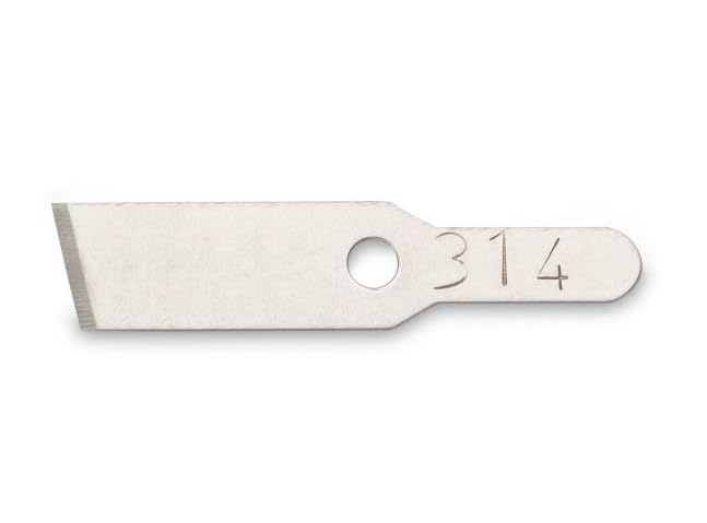 12/Pcs GLASSVAN High Grade Podiatry Chisel Steel Blades #314 Surgical Blades Individually Wrapped Box, Sterile