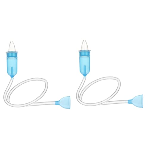CONTEK 2 pcs Picker Silicone Cleaners Sucker Suction Baby Remover Comfy Nasal Infant Cleaner Aspirator Mouth Discharge Toddler for Anti-Reflux Nose Snot