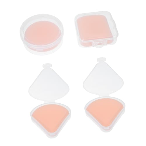 VICASKY Portable Face Powder 4pcs Set of Air Puff Makeup Tools Save Powder Gentle on Skin Random Style