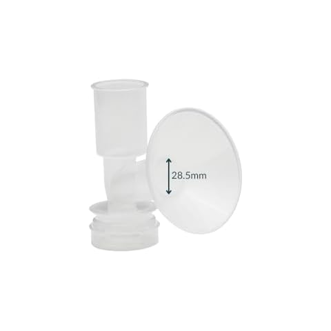 Ameda CustomFit Breast Pump Flange | 28.5mm | Medium | Ameda Pump Parts | Works with HygieniKit and MYA Joy, MYA Joy Plus and Pearl Breast Pumps | 1 Count | BPA and DEHP Free Cover