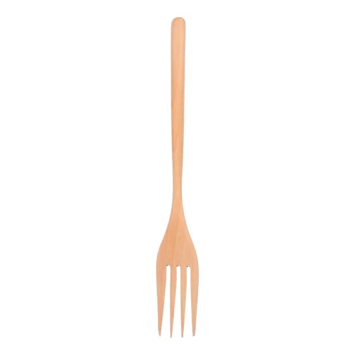 Gatuida Fourche de Service en Bois Marron Multi-Usage, Ergonomique