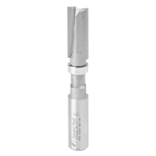 Image of Amana Tool - 47228 Carbide Tipped Flush Trim Plunge Template 1 /2 Dia x 1-1 /4 x 1 /2 inch Sh