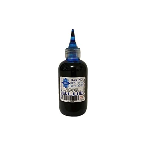 BBB Baking Beauty and Beyond Concentrated Liquid Food Colouring for Baking - Vibrant, Super Strength Decorating Food Colour for Making Confectionery, Cake, Ice Cream and DIY Crafts (100ml, Blue) Cover