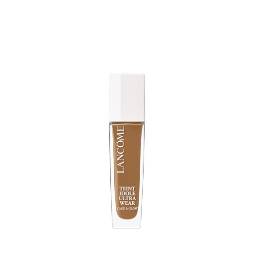 Lancôme - Teint Idôle Ultra Wear Care & Glow Fond de Teint 445N - Soin Hydratant, Repulpant, Illuminateur de Teint, SPF 25 - Longue Tenue Sans Transfert, Effet Bonne Mine 24h - Fabriqué en France