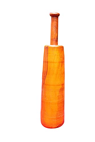 Image of ISWings Yellow Coloured Wooden Indian Mugdar, Clubs, Meel, Clubbell, Karla Kattai, Mugdar (8)