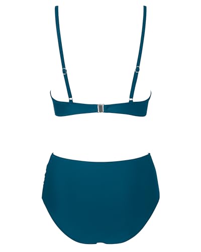 SUUKSESS Women Twist High Waisted Bikini Sexy Push Up Two Piece Swimsuits2