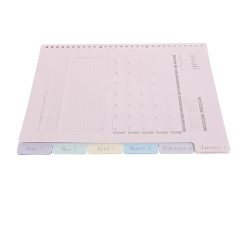 IDEANATEGRATE ���ԃv�����i�[���t�B�� 1�Z�b�g - A4�v�����i�[�C���T�[�g 30�����O 11.7�C���`x8.8�C���` - 2026�N1���`2026�N12�� - 12�����J�����_�[�y�[�W�i�^�u�t���j - 30���p���`���J���[