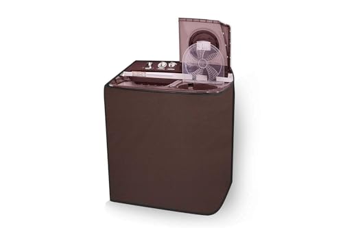 Image of DREAM FASHION Semi-Automatic Washing Machine Cover (10 Kg) Semi-Automatic Machine -Coffee