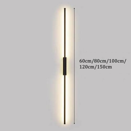 Iluminación dormitorio y pasillos con aplique LED moderno largo 5
