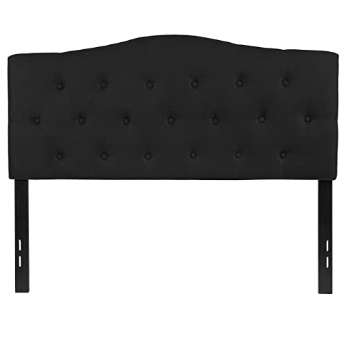Flash Furniture Cambridge Tufted Upholstered Full Size Headboard In Black Fabric #TOP5