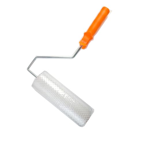 #Commissioniguadagnate<br>Kit di Strumenti Autolivellante per Pavimenti Rullo Frangibolle 11 mm Scarpe Chiodate per Prato 30 mm Spatola Autolivellantein Asta Telescopica 162 cm (Solo un Rullo Frangibolle da 9 pollici)