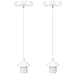 Produktbild PEAK-EU 2 Set E27 Lampenfassung mit Deckenbefestigung mit 95cm Kabel Schnurpendel Pendelleuchte Lampe (250V 4A)