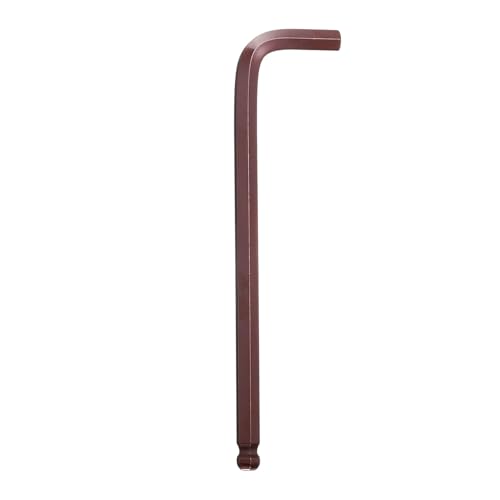 sourcing map Ball End Hex Key Wrench 5/16" SAE S2 Steel Long Arm L-Shape Hexagon Wrenches Repairing Tool for Home Bike Motorcycle Repair, Red Brown