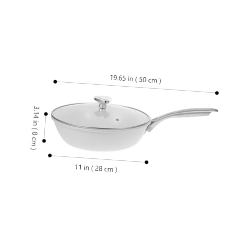 Wok plano antiadherente tradicional para cocina individual miniatura 7