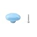 FarBoat 6pcs Cute Cloud Shape Ceramic Drawer Knobs Safe Rounded Edge Cabinet Pulls Handles for Kids Room (Baby Blue)
