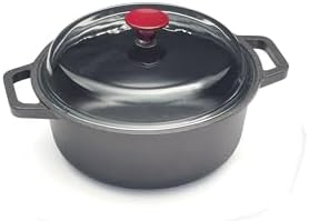 RISOLI VINUM Non-Stick Saucepan Diameter 24 cm with Glass Lid, Made in Recycled Cast Aluminum, No Induction, Made in Italy