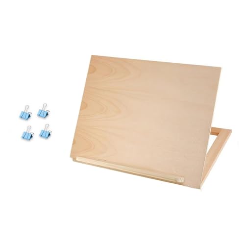 TISHITA Caballete de Mesa Caballete Portátil Tablero Pintura Ajustable Accesorio de Madera Adecuado para Estudiantes Arte Aficionados Uso Escolar Regalo Y Dec, 1 Juego