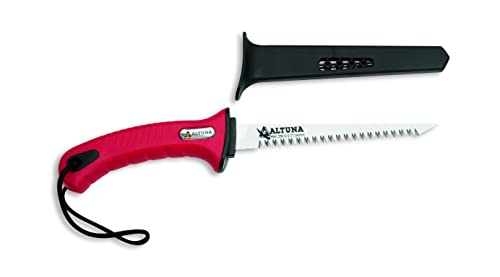 Serrucho de Poda de raíces y pladur 29612 - Dentado Japonés - Resistente y Muy Ligero - Sierra de Mano Fabricada en Acero y Aluminio Reforzado - Ideal para Uso Forestal - Incluye Funda - Altuna