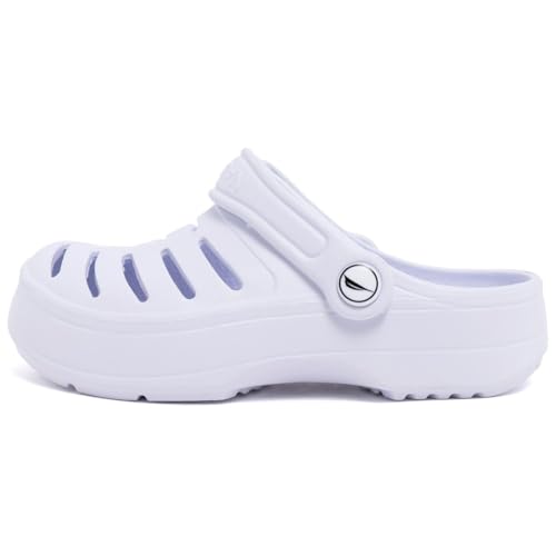 Image of Nautica Kids Clog Sandals - Slip-On Lightweight Water Shoes with Adjustable Heel Strap - Comfortable EVA Slip-Resistant Clogs for Boys & Girls - Toddler & Youth Sizes