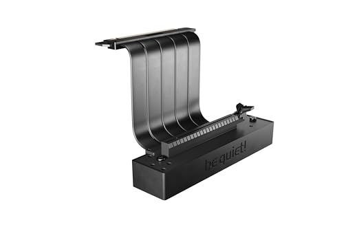 Be Quiet! Riser Cable - Cavo Per Installazione Di Schede Grafiche Pcie 4.0 Con Opzione Di Montaggio Verticale Gpu, Facile Installazione Verticale, Ner