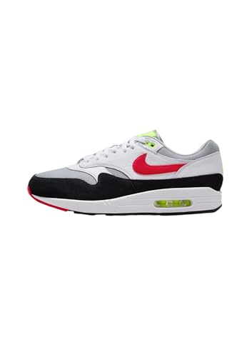 NIKE Sportswear - Sneakers AIR Max 1 NDDC AMM en synthétique, Blanc-Rouge-Gris-Orange (11)