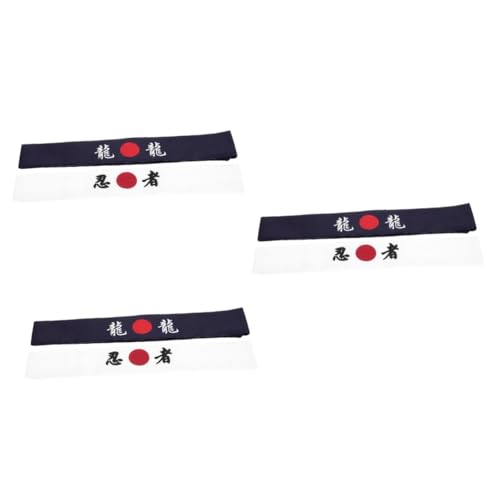 Bandeau de samurai respirant lot de 6 accessoires de tête confortables