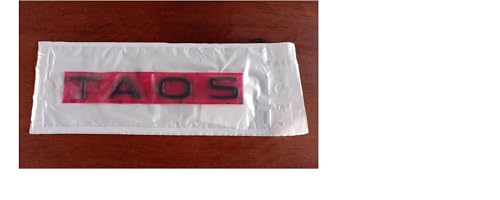 Emblema Traseiro Letreiro Taos Black Preto Para Mala Taos De 2021 A 2023