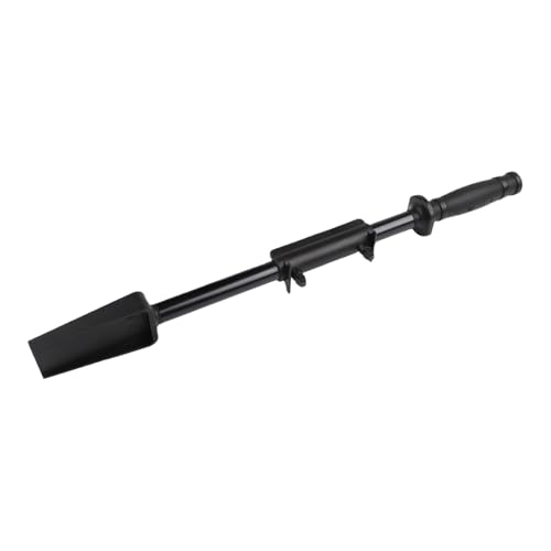ZYWUOY Outil de nettoyage de goulotte de souffleuse à neige, grattoir en métal avec clip d'installation pour Bailitong et modèles compatibles, kit d'accessoires noir