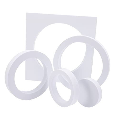 1set Puntelli Per Fotografia Dura Cubi Geometrici Bianchi Per Gioielli e Cosmetici Leggeri e Impermeabili Per Still Life e Prodotti Di Bellezza