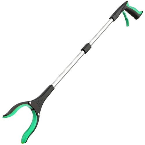PPQIRU Estensore a Pinza Pieghevole Utensili manuali Raccoglitori di rifiuti Raccoglitori Strumenti Pieghevoli for Raccolta rifiuti(Green)