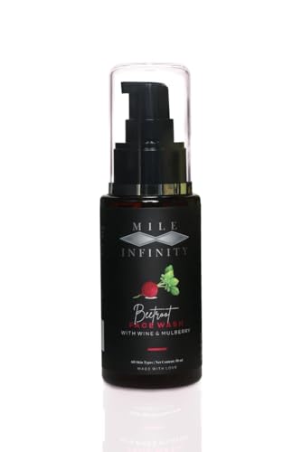 Image of Organic Beetroot Face Wash with Wine & Mulberry 50 ml | Gel Face Cleanser for All Skin Types | Brightening & Antioxidant Rich Face Wash | Sulphate & Paraben Free