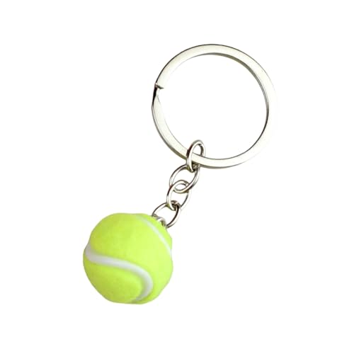 Realistic Tennis Keychain Creative Alloy Sport Accessory For Fan And Gifts