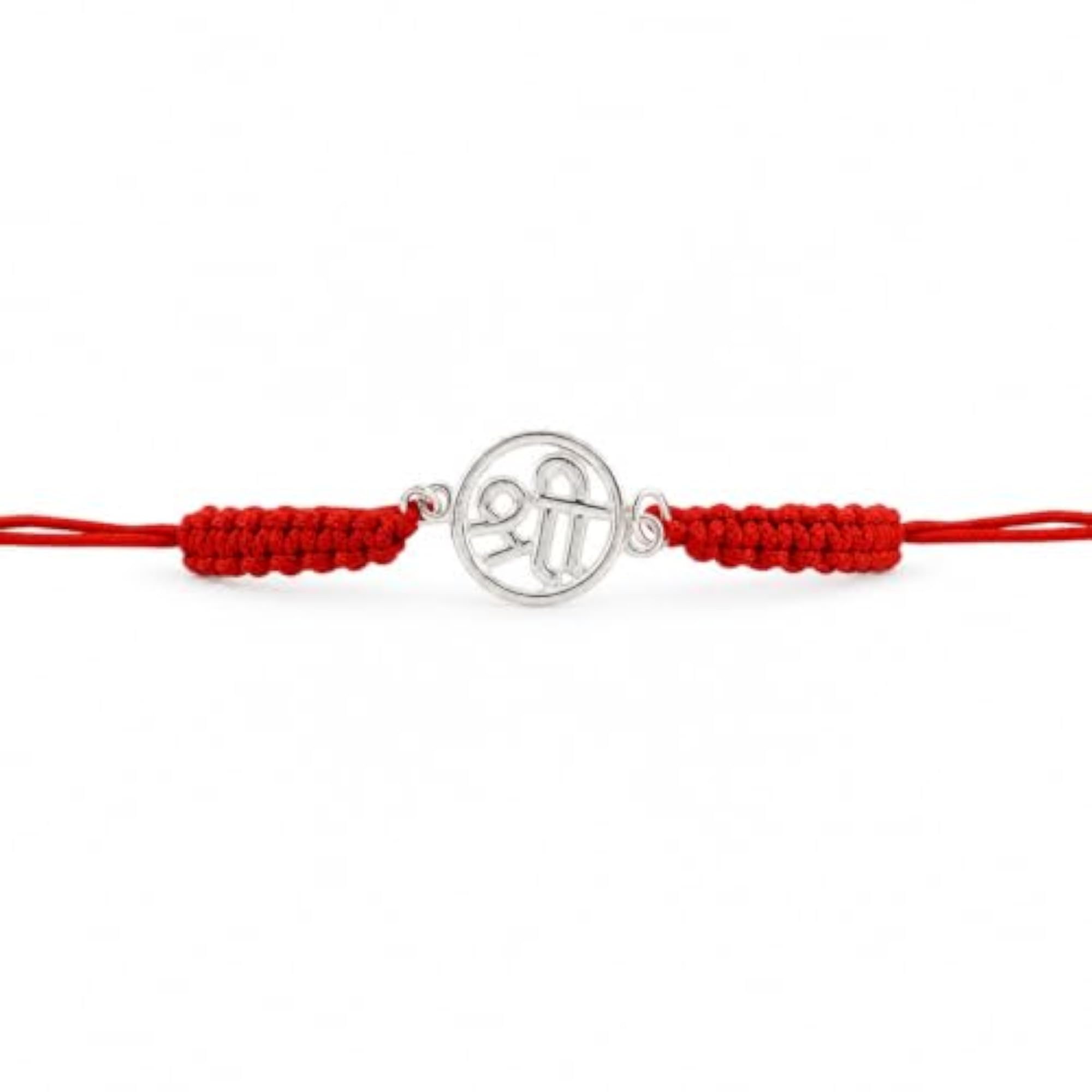 92.5 Sterling Silver Rakhi for Brother with Roli Chawal