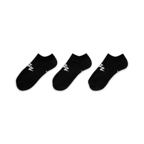 Image of Nike Unisex Adult Sportswear Dri-FIT Everyday Essential No-Show Socks (3-Pack) | Mens and Womens