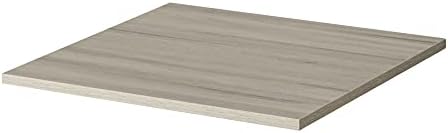 Kaboon 120x76cm Universal Table Top, Solid One Piece Wooden Desktop, Tabletop for Standing Desk Frame, Double Desk, Reversible Wooden Tabletop Board Only for Home and Office, Sea Salt/White