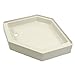 Lippert 209414 Better Bath 32" x 32" Neo Angle RV Shower Pan Left Hand Drain Parchment