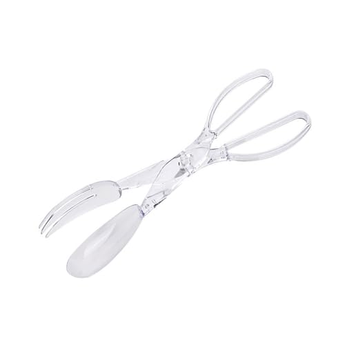 Spatola antiscivolo per alimenti con forchetta cucchiaio da insalata Pinze a forbice per soffriggere arrosto verdure Lavabile in lavastoviglie antiscivolo per cottura