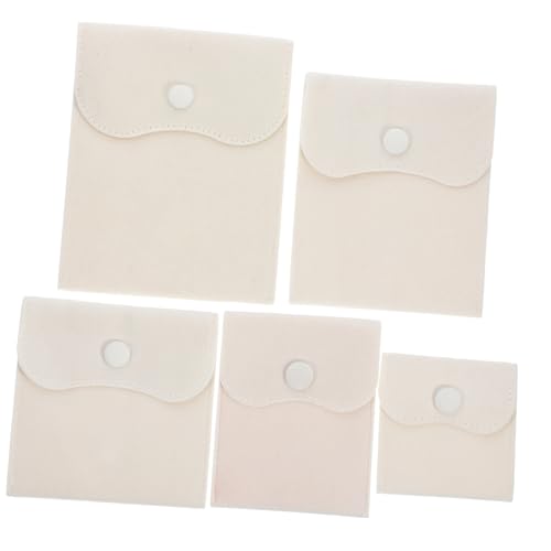 FELTECHELECTR 15pcs Jewelry Pouch Soft Storage Bags for Necklaces Earrings Rings Small Accessories Versatile Pouches for Travel and Everyday Use Assorted
