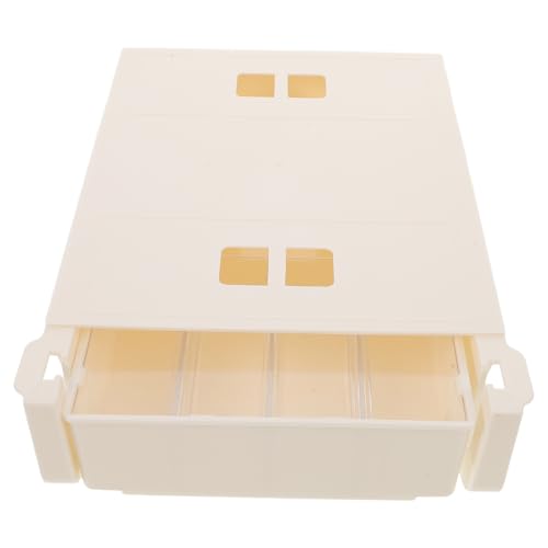 ARTSEWPLY ネイルツール収納ボックス 頑丈プラスチック製 可能な仕切り付き デスク下引き出しオーガナイザー 省スペース収納で作業効率アッ