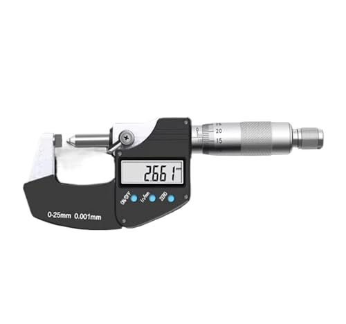 �f�W�^���}�C�N�����[�^�[ 0-25mm 0.001mm �X�e�����X�����^�w�b�h�}�C�N�����[�^�[ ���̂̐��@�𑪒肷�邽�߂Ɏg�p�����(3.2 Inch Display)