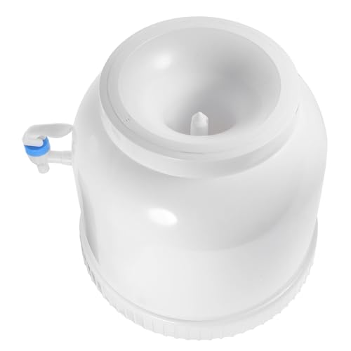 DOITOOL Soporte para Botella de Agua de Plástico Blanco, Dispensador de Agua Portátil y Resistente para Escritorio Diseño Versátil y Práctico