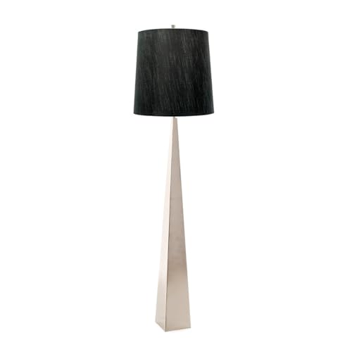 Elstead Ascent Lampadaire avec abat-jour conique, nickel poli