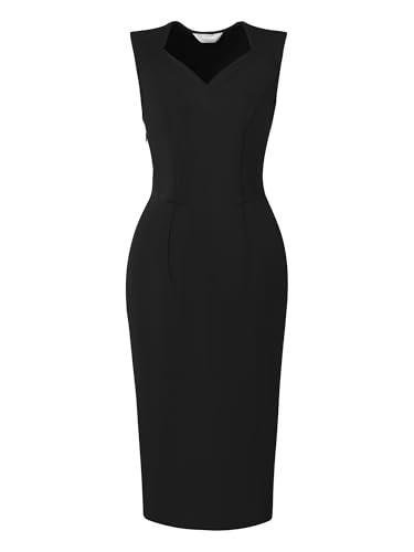 Women's Work Sheath Dresses Sweetheart Neck Sleeveless Pencil Dress