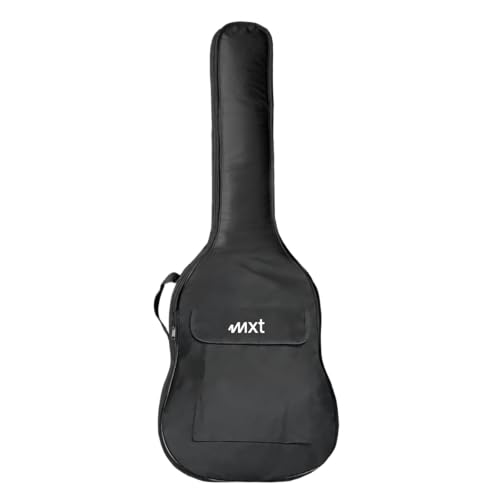 MXT Capa para Guitarra, 106x43x12 cm, Dupla Alça, Bolso Duplo com Zíper, Oxford 600 5mm, Preto