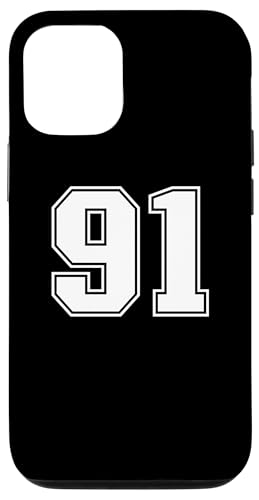 91 Number Ninety-One `[ X|[c OtBbN \`[̃}b`O X}zP[X iPhone 12/12 Pro p